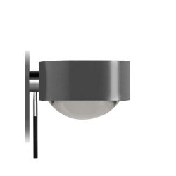 Top Light Puk Mirror + LED-Spiegeleinbauleuchte-Anthrazit-Linse/Glas-mit LED (2800K)