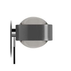 Top Light Puk Mirror + LED-Spiegeleinbauleuchte-Anthrazit-Linse/Linse-mit LED (2800K)
