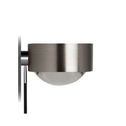 Top Light Puk Mirror + LED-Spiegeleinbauleuchte-Nickel matt-Linse/Glas-mit LED (2800K)