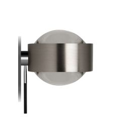 Top Light Puk Mirror + LED-Spiegeleinbauleuchte-Nickel matt-Linse/Linse-mit LED (2800K)