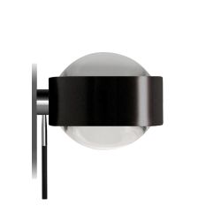 Top Light Puk Mirror + LED-Spiegeleinbauleuchte-Schwarz-Linse klar-Linse matt-mit LED (2800K)