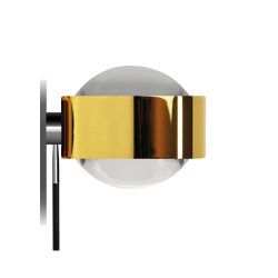 Top Light Puk Mirror + LED-Spiegeleinbauleuchte-Vergoldet-Linse klar-Linse matt-mit LED (2800K)