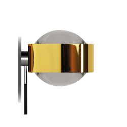 Top Light Puk Mirror + LED-Spiegeleinbauleuchte-Vergoldet-Linse/Linse-mit LED (2800K)
