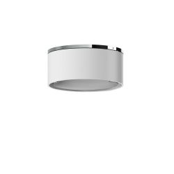 Top Light Puk One 2 LED-Deckenleuchte-Weiß matt/Chrom-Glas mattiert-mit LED (2800K)