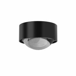 Top Light Puk One LED-Deckenleuchte-Schwarz matt-Linse klar-mit LED (2800K)