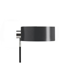 Top Light Puk Wing Single LED-Wandleuchte-Anthrazit/Chrom-Armlänge 20 cm-kein Einsatz-kein Einsatz-mit LED (2800K)