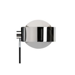 Top Light Puk Wing Single LED-Wandleuchte-Chrom-Armlänge 20 cm-Linse klar-Linse matt-mit LED (2800K)