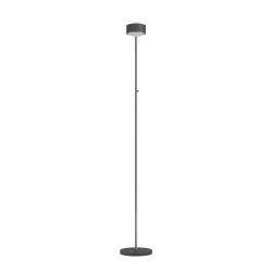 Top Light Puk! 120 Eye Floor Avantgarde LED-Stehleuchte-Schwarz matt/Chrom-Linse matt-mit LED (2700K)