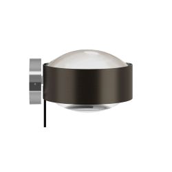 Top Light Puk! 160 Wall Avantgarde LED-Wandleuchte-Black Wood/Chrom-Linse klar-Linse matt-mit LED (2700K)
