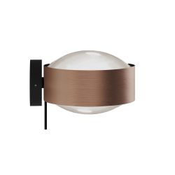 Top Light Puk! 160 Wall Avantgarde LED-Wandleuchte-Kupfer gebürstet/Schwarz matt-Linse matt-Linse matt-mit LED (2700K)