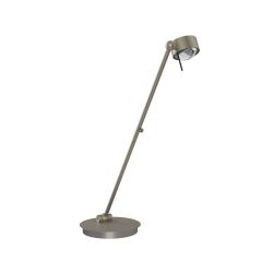 Top Light Puk! 80 Table Avantgarde LED-Tischleuchte-Nickel matt-Glas matt-Linse klar-Höhe 800 mm-mit LED (2700K)