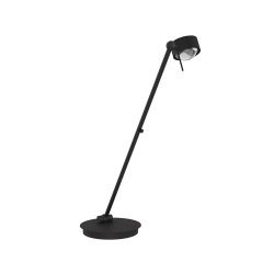 Top Light Puk! 80 Table Avantgarde LED-Tischleuchte-Schwarz matt-Glas matt-Linse klar-Höhe 800 mm-mit LED (2700K)