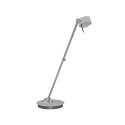 Top Light Puk! 80 Table Avantgarde LED-Tischleuchte-Weiß matt/Chrom-Glas matt-Linse matt-Höhe 800 mm-mit LED (2700K)