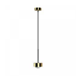Top Light Puk Mini Long One LED-Pendelleuchte-Gold/Chrom-Linse klar-mit LED (2700K)