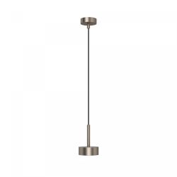 Top Light Puk Mini Long One LED-Pendelleuchte-Nickel matt-Glas mattiert-mit LED (2700K)