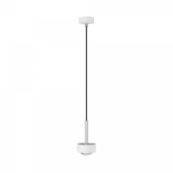 Top Light Puk Mini Long One LED-Pendelleuchte-Weiß matt/Chrom-Linse klar-mit LED (2700K)