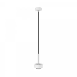 Top Light Puk Mini Long One LED-Pendelleuchte-Weiß matt/Chrom-Linse matt-mit LED (2700K)