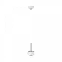 Top Light Puk Mini Long One Pendelleuchte-Weiß matt/Chrom-Linse matt