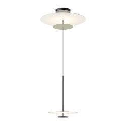 Vibia Flat 5930 LED-Pendelleuchte-mit LED (2700K)-Grau