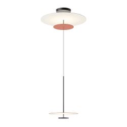 Vibia Flat 5930 LED-Pendelleuchte-mit LED (2700K)-Rot