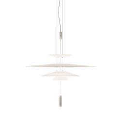 Vibia Flamingo 1550 LED-Pendelleuchte-Weiß matt; mit LED (2700K)