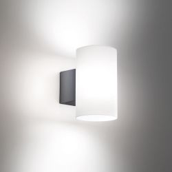 Zafferano Bianca LED-Wandleuchte-Dunkelgrau-mit LED (3000K)