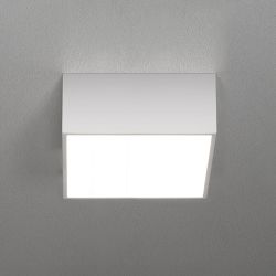 Zafferano Mine Quadrat 30 LED-Wand- und Deckenleuchte-Weiß-mit LED (3000K)