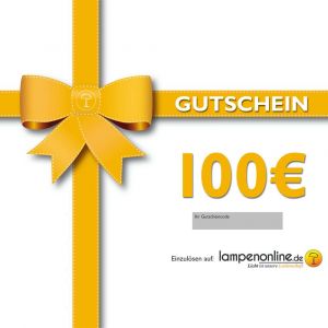 100 Euro Gutschein bei lampenonline.de