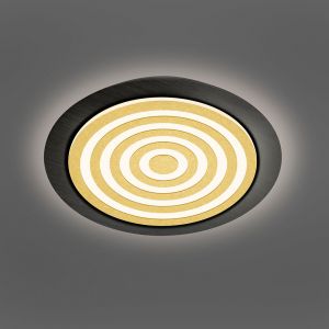 Bopp Plus Athos Round LED-Deckenleuchte-Schwarz geschliffen/Gold eloxiert bei lampenonline.de