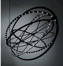 Artemide Copernico Sospensione LED-Pendelleuchte - Metallschwarz, mit LED (3000K)