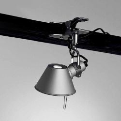 Artemide Tolomeo Micro Pinza LED-Klemmleuchte - Alu, mit LED (3000K), mit Dimmer