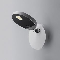 Artemide Demetra Faretto LED-Wandleuchte mit Schalter-Weiß-mit LED (2700K)