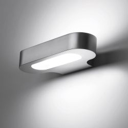 Artemide Talo Parete LED-Wandleuchte - Silbergrau-mit LED (2700K)