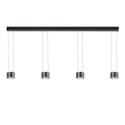 Bankamp Impulse flex 2293 LED-Pendelleuchte 4-flammig-Anthrazit-mit dim2warm (1800K - 2700K)