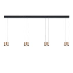 Bankamp Impulse flex 2293 LED-Pendelleuchte 4-flammig-Rosé Gold-mit dim2warm (1800K - 2700K)