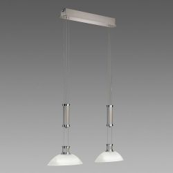 B+M Leuchten Palais LED-Pendelleuchte-Nickel matt-mit LED (2700K)