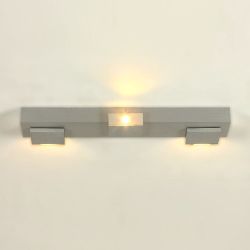 Bopp Leuchten Elle 3-flammig LED-Deckenleuchte - Aluminium geschliffen, mit LED (2700K)