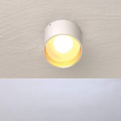 Bopp Leuchten Reflektor Ring zu Bopp One LED Wand- und Deckenleuchte schräg-Weiß/Blattgold