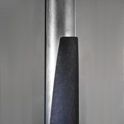 Braga Reed LED-Stehleuchte-Eisen/Blattsilber-mit LED (2700K)