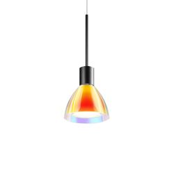 Bruck Silva Neo 110 AC S LED-Pendelleuchte-Schwarz-Orange-Gelb-mit LED (2700K)