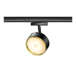 Bruck Tuto II Spot DLR LED-Strahler-Schwarz/Gold-mit LED (2700K)