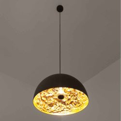 Catellani & Smith Stchu-Moon 02 Ø 60 cm LED Pendelleuchte Blattgold