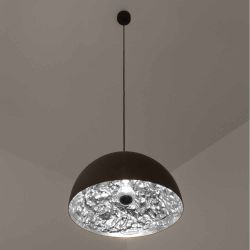 Catellani & Smith Stchu-Moon 02 Ø 60 cm LED Pendelleuchte Blattsilber