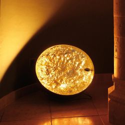 Catellani & Smith Stchu-Moon 01 LED Bodenleuchte Ø 60cm-Blattgold-mit LED (2600K - 2800K)