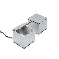 Cini-Nils Cuboluce LED-Tischleuchte - Silber, mit LED (2700K)