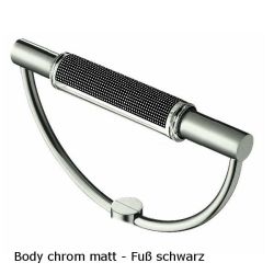 Cini-Nils Gradi Terra Fuß schwarz - Korpus Nickel matt - Glas Retinato