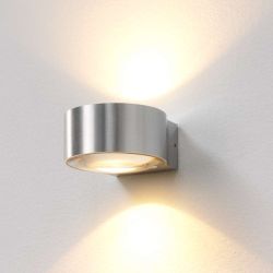 Easylight Hudson LED-Wandleuchte für den Innen- und Außenbereich-Aluminium geschliffen
