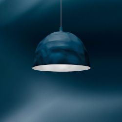 Foscarini Bump Sospensione Pendelleuchte-Petroleumblau