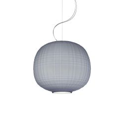 Foscarini Tartan Sospensione LED-Pendelleuchte-Grau