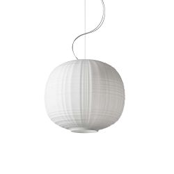 Foscarini Tartan Sospensione LED-Pendelleuchte-Weiß